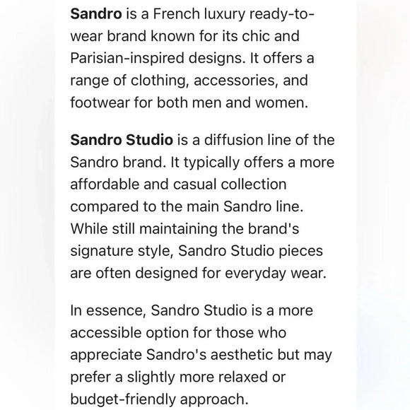 Sandro Studio blazer jacket buttons black striped stretchy petite medium trendy - Picture 8 of 8